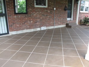 stained concrete tile