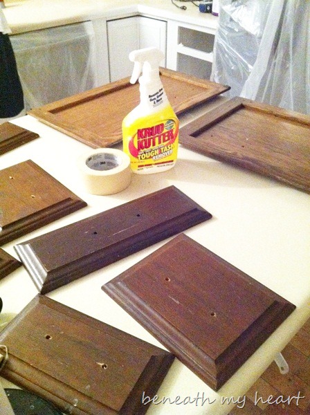 Painting our Kitchen Cabinets (Supplies and Process) - Beneath My Heart