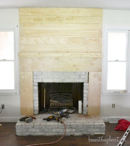 how to create a fireplace surround