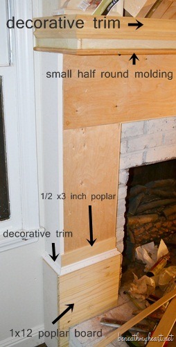 how to create a fireplace surround