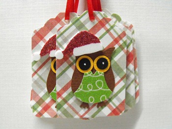 owl Christmas gift tags