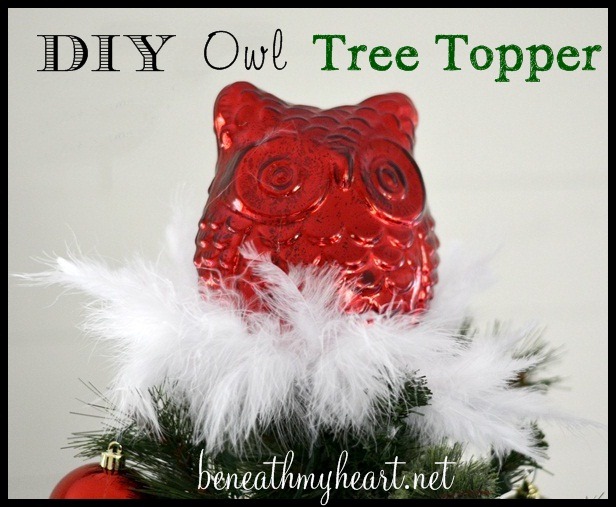 DIY Owl Tree Topper - Beneath My Heart
