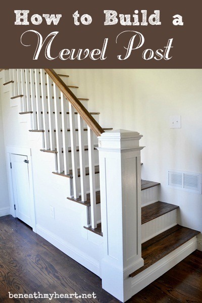 how to build a newel post