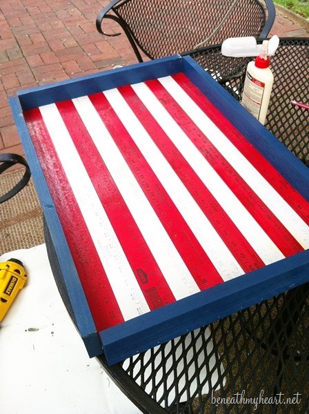 patriotic serving tray