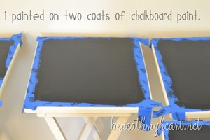 chalkboard tv trays