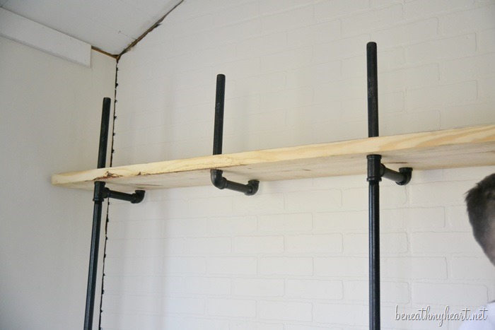 how to build industrial shelves