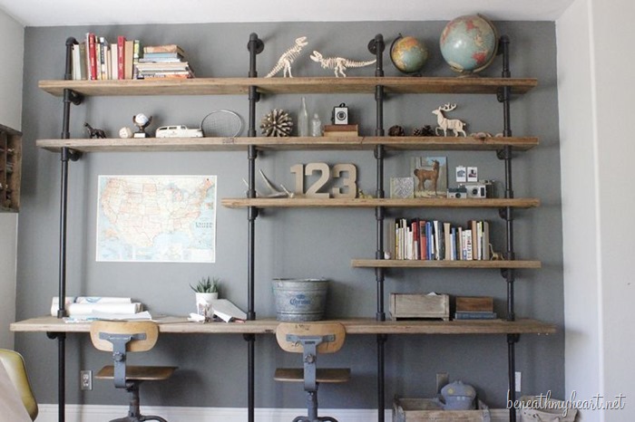 how to build industrial shelves