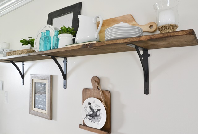 DIY Kitchen Shelf