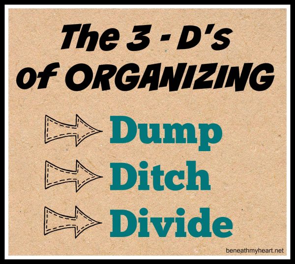 3-d's of organizing
