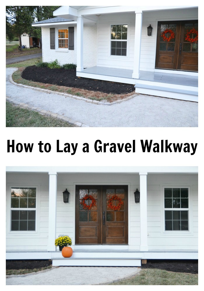 how to lay a gravel walkway