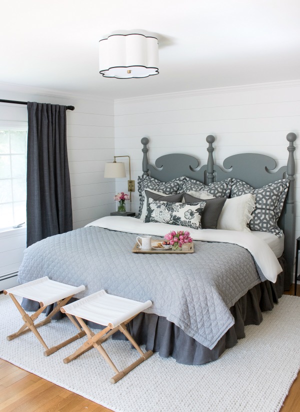 Master-bedroom-makeover-with-planked-walls-painted-in-Farrow-Ball-All-White-and-soothing-neutral-decor.-A-HUGE-change-from-the-before-pics-in-this-post