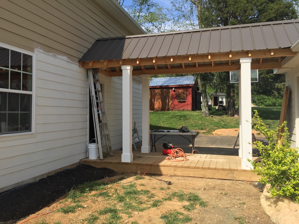 adding a walkway to our garage