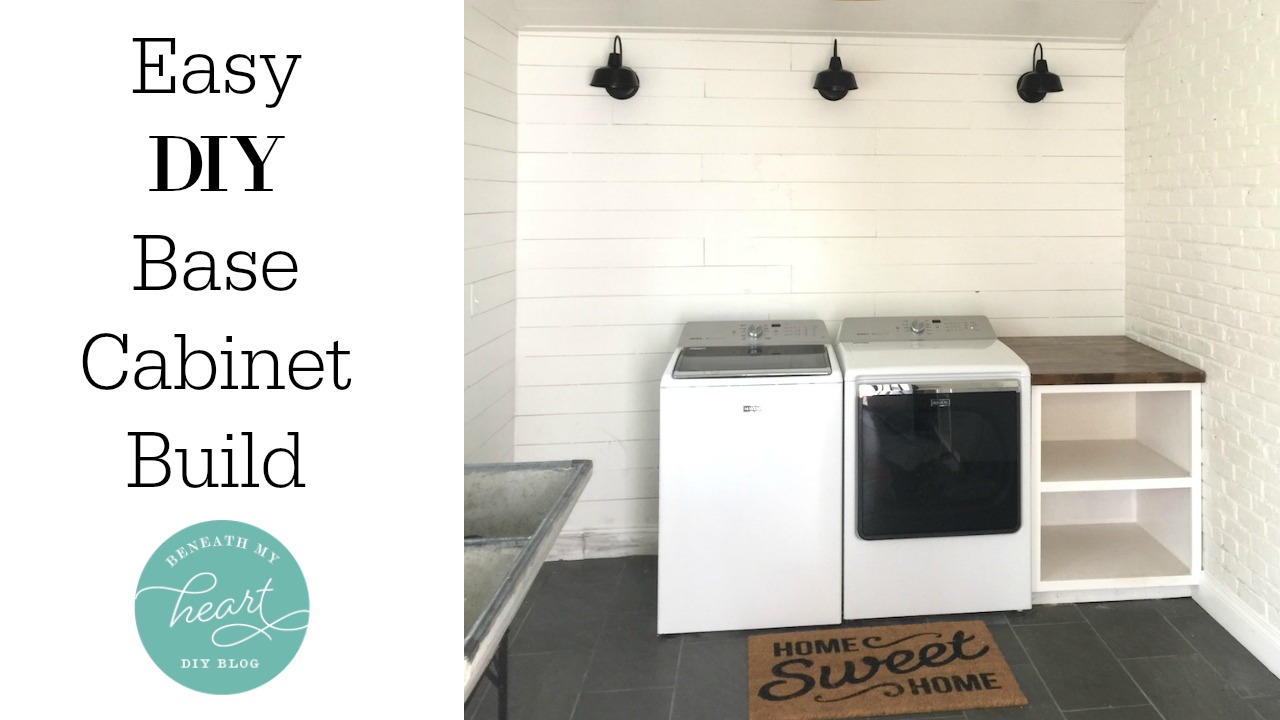 Easy Diy Base Cabinet For Our Laundry, How To Diy Laundry Room Cabinets