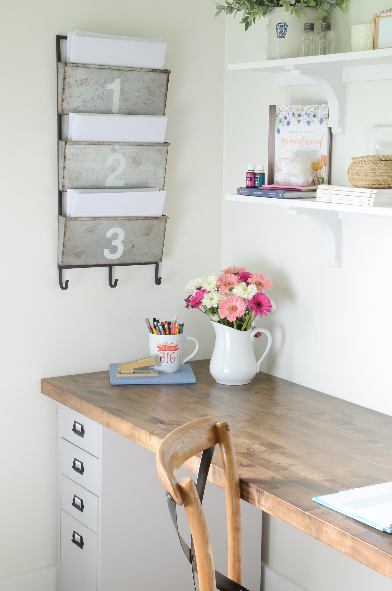 DIY Butcher Block Desk