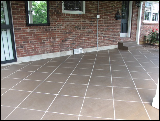 New “Tile” Patio Floor  Reveal!