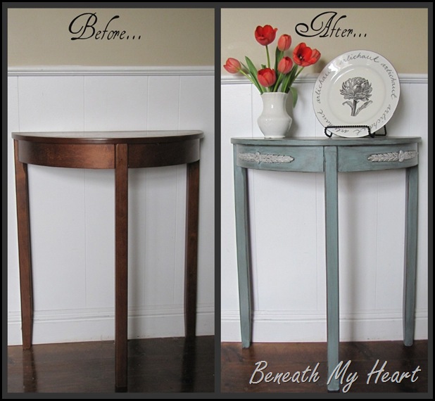 A Table Makeover with my New Favorite Paint Color!