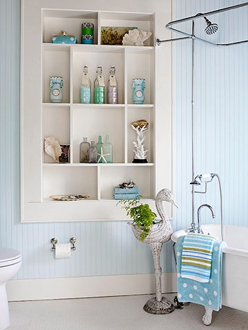 Creating Storage Space in your Bathroom with Built In Cabinets