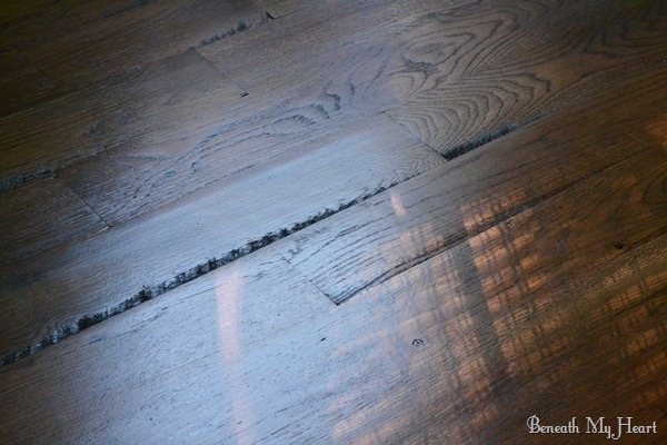 Our Utility Grade Hardwood Oak Floors {Facts and Pictures}