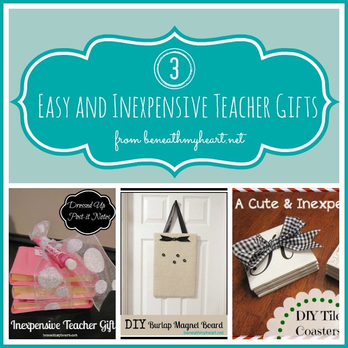 Easy and Inexpensive Teacher Gifts
