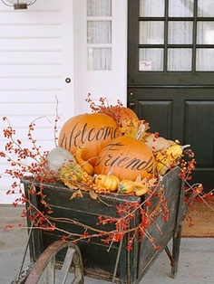 Decorating with Pumpkins