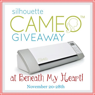 Silhouette Cameo Giveaway!