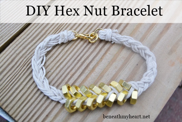 DIY Braided Hex Nut Bracelet  Honestly WTF