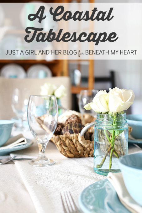 A Coastal Tablescape {Just a Girl and Her Blog}