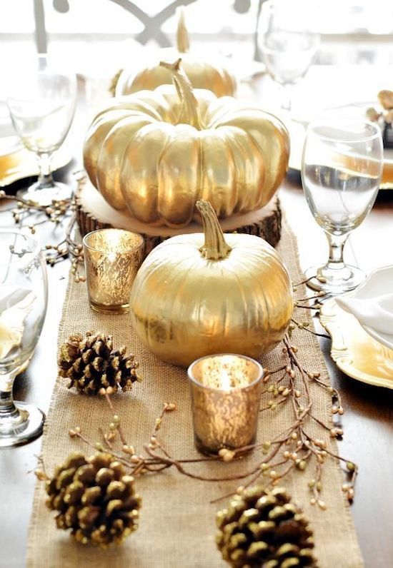 DIY Ideas to Add a Touch of Gold to Your Thanksgiving Decor