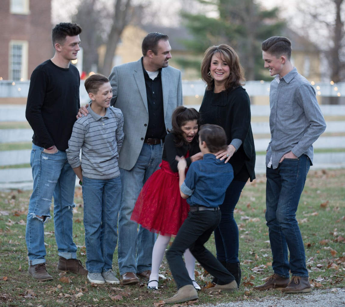 Our Family Christmas Pictures (as a family of 7!)