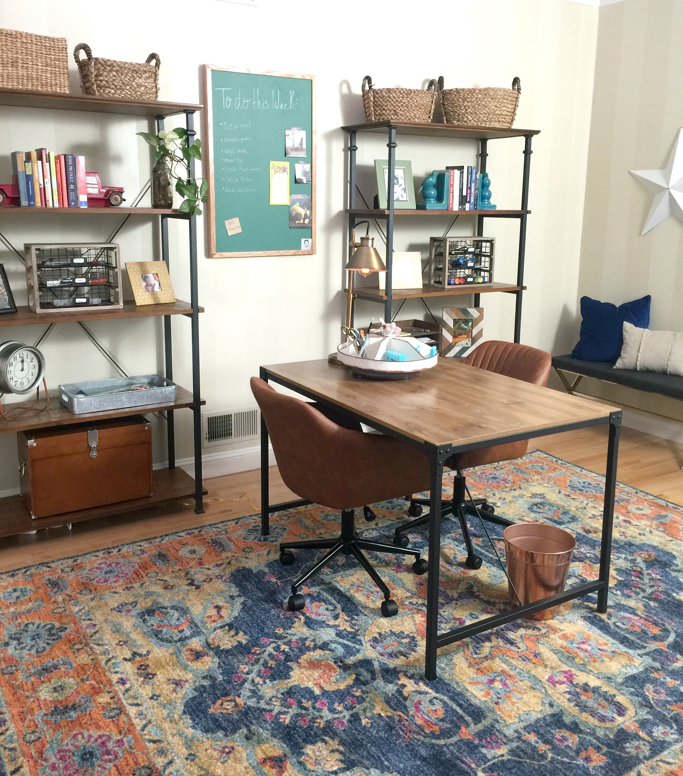 His and Her Workspace {with Wayfair!}