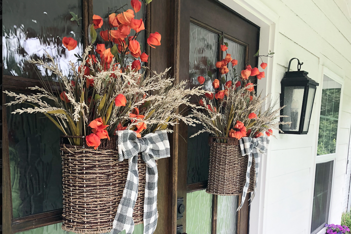 How to Make a Fall Basket Wreath