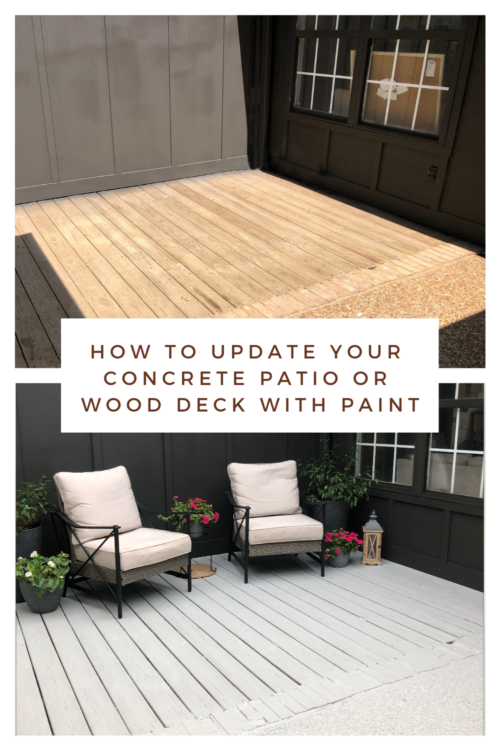 How to Update Your Concrete Patio or Wood Deck with Paint