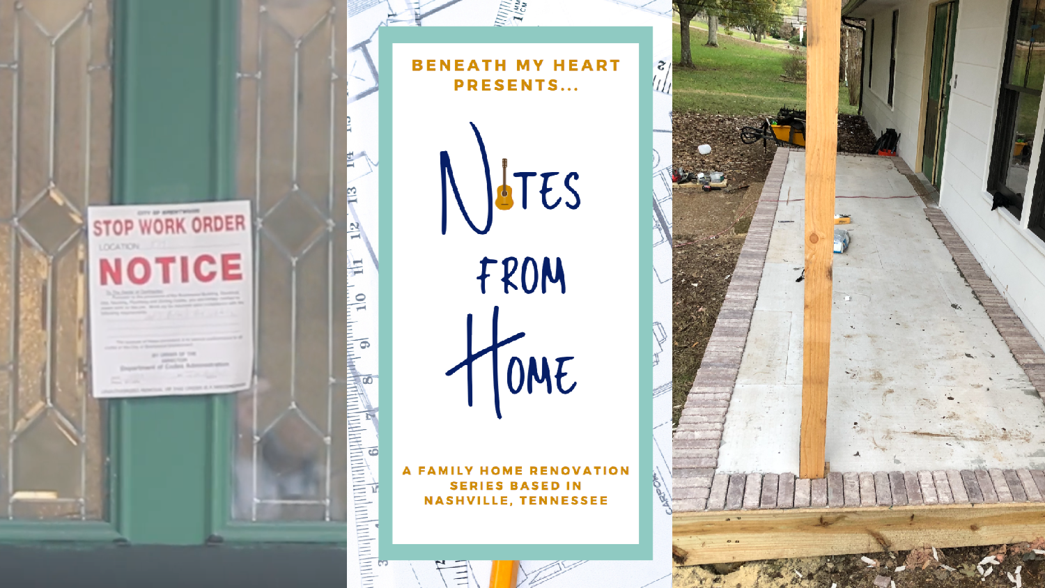 Notes from Home – Ep. 16 {Front Porch Decking}