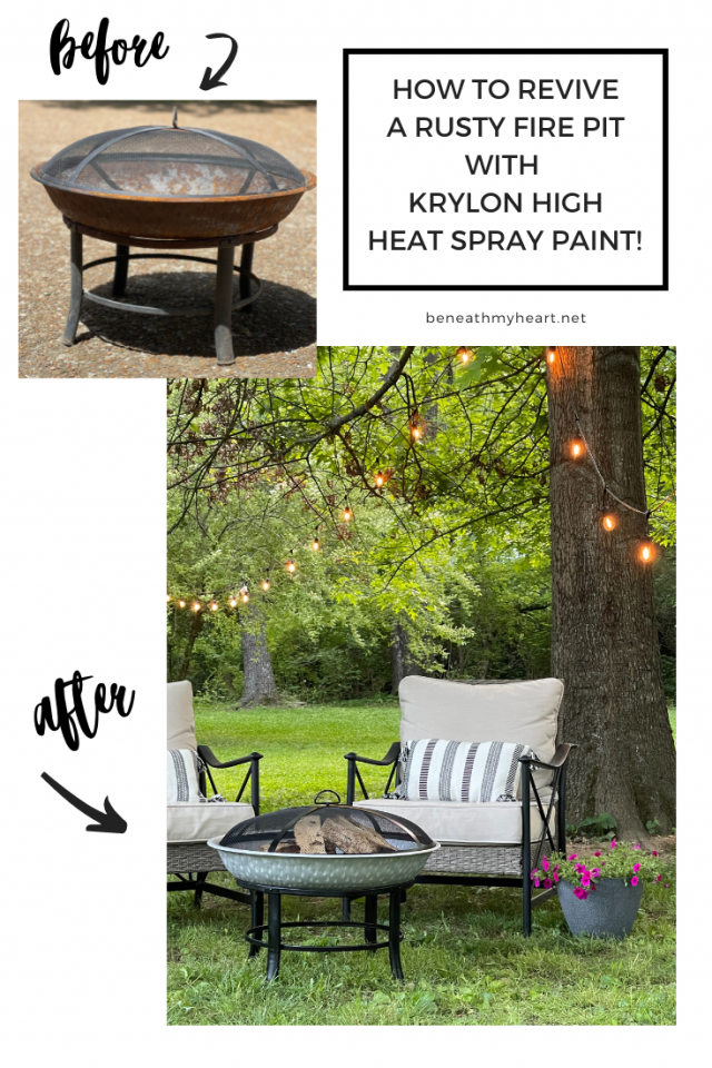 DIY Fire Pit Makeover - Beneath My Heart