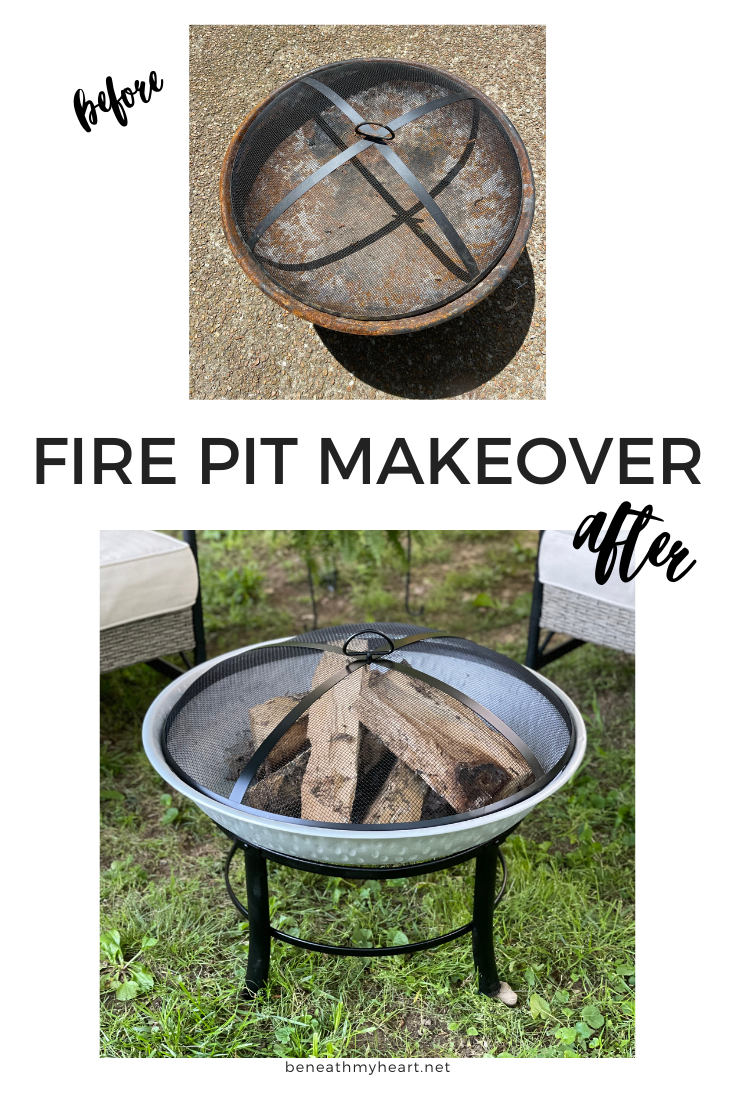 DIY Fire Pit Makeover