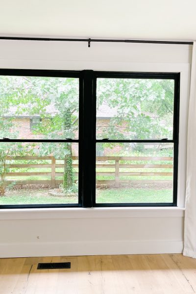 Painting Window Frames Black