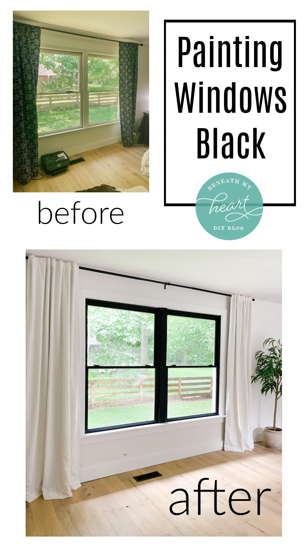 Painting Window Frames Black