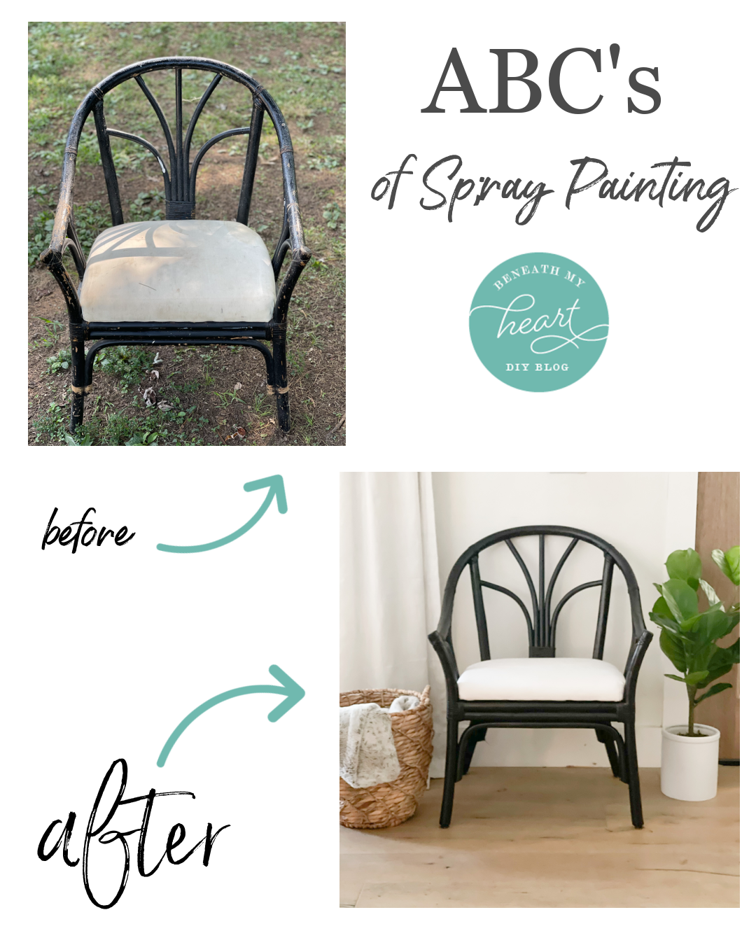 ABC’s of Spray Painting! (Chair Makeover)