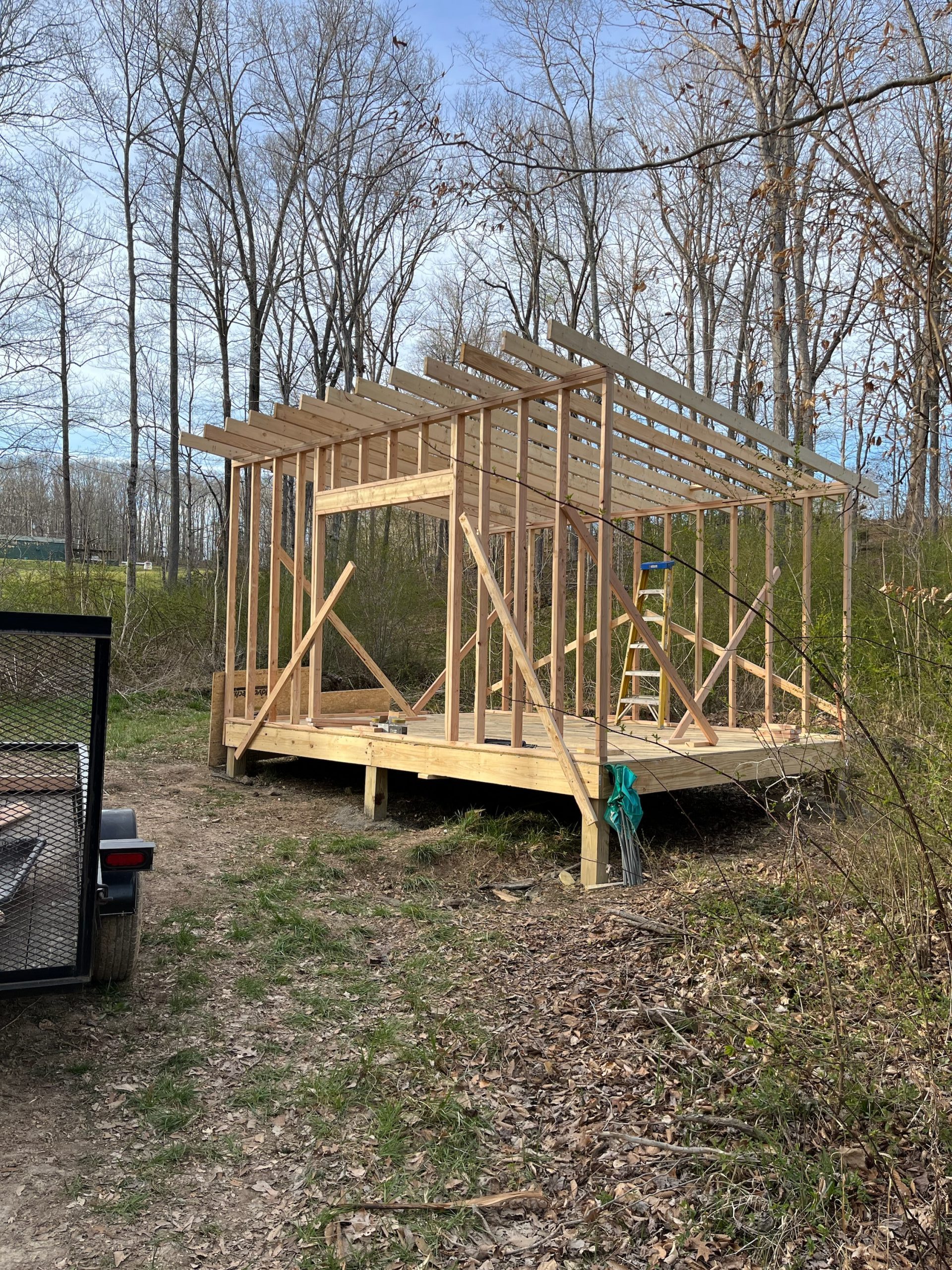 Building a Shed on our Property!