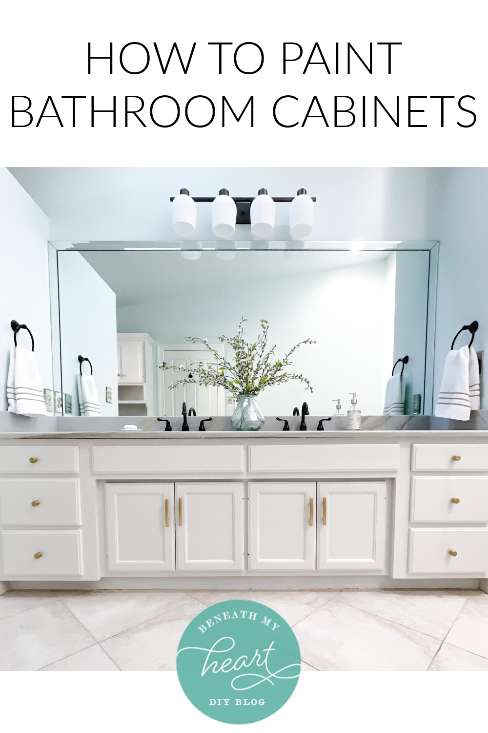 HOW TO PAINT BATHROOM CABINETS