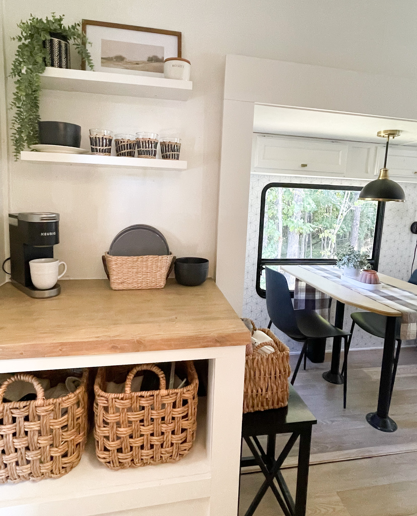 RV DEN/DINING ROOM MAKEOVER REVEAL!  {Before and Afters}