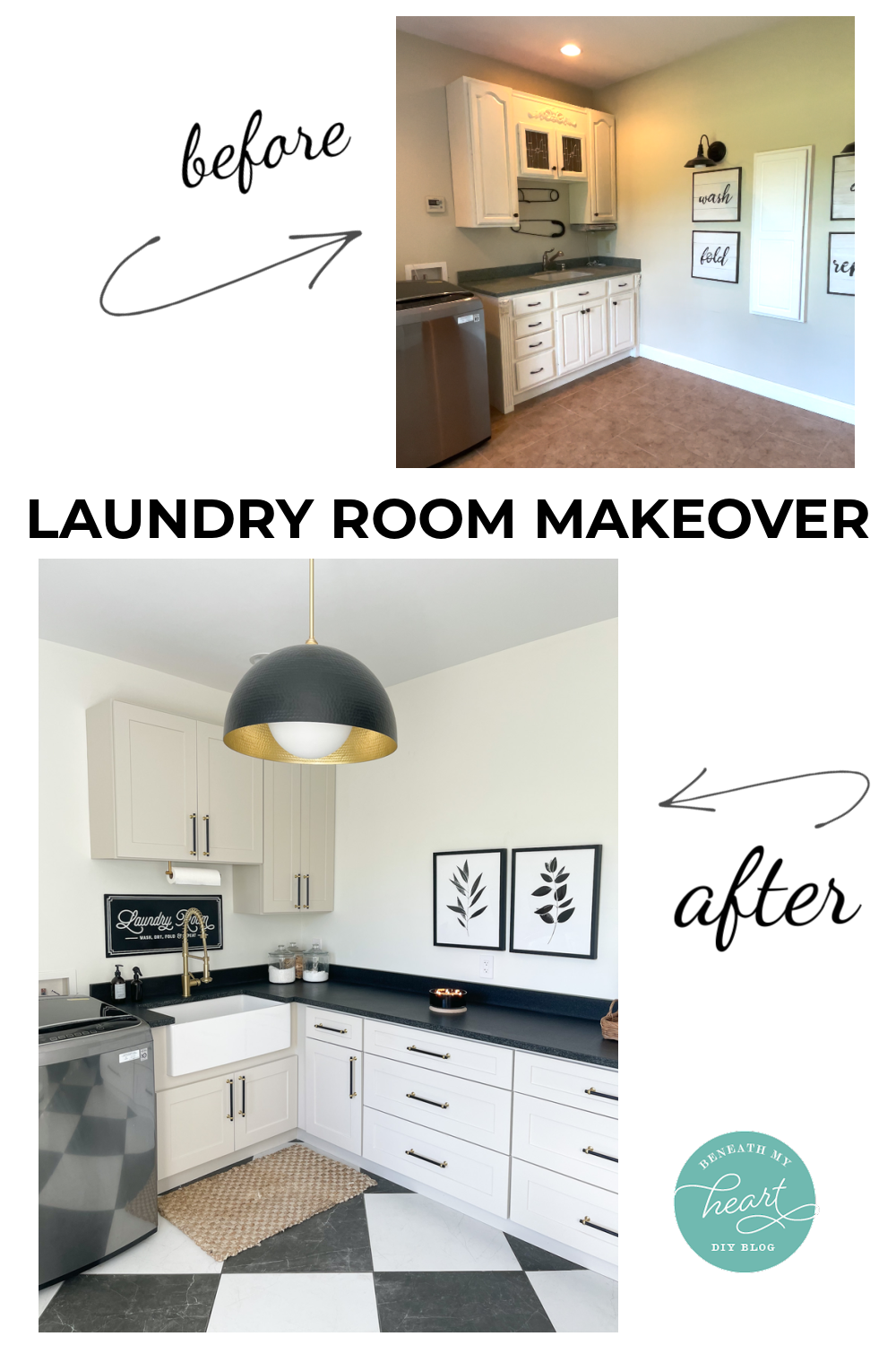 Gorgeous Laundry Room Makeover!