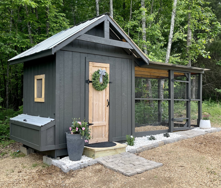 How to Paint an Outdoor Building {Our Chicken Coop}