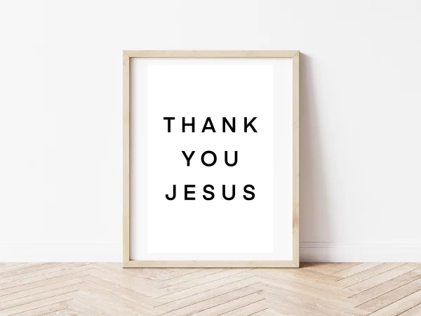 Thank you, Jesus.