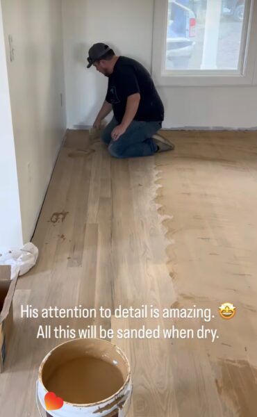 Installing Select white oak flooring